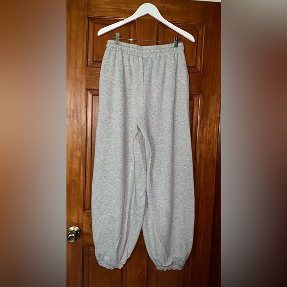 NWOT COLLUSION Oversized cuffed joggers co-ord in grey marl S SMALL unisex ASOS - Picture 6 of 10